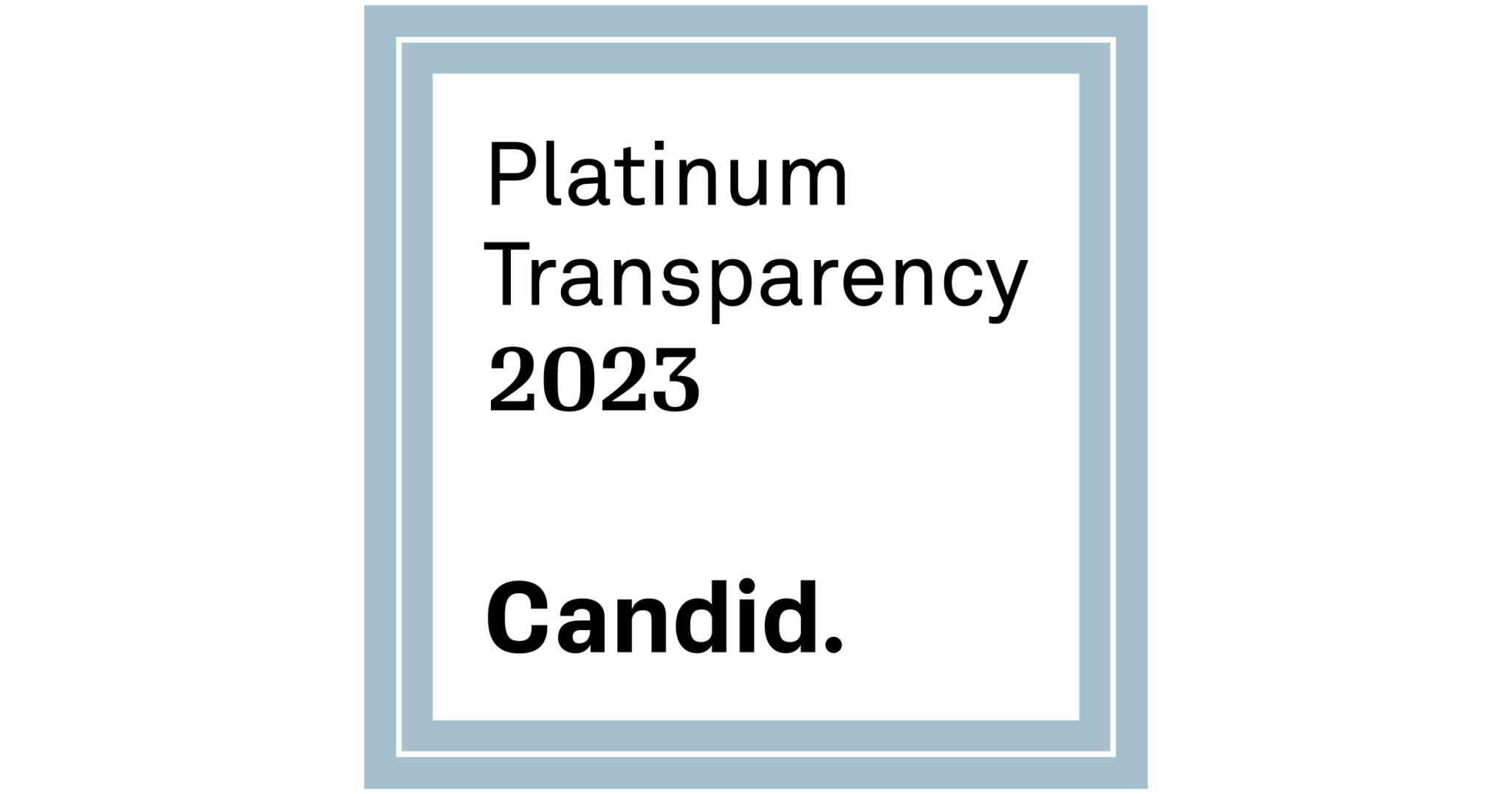 2023 platinum seal of transparency pulte family